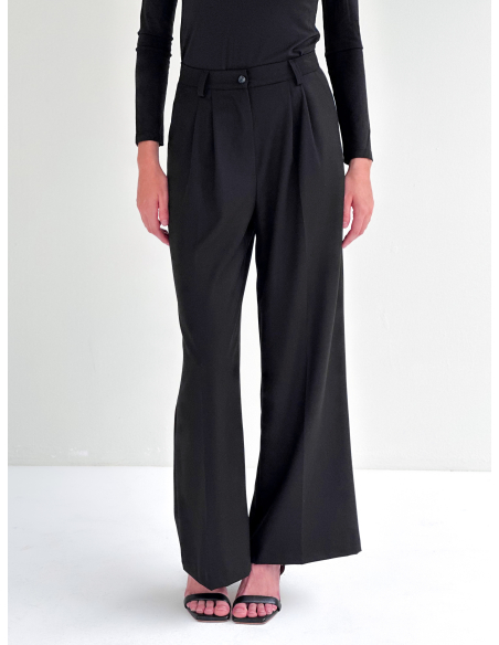 Pleated palazzo trousers