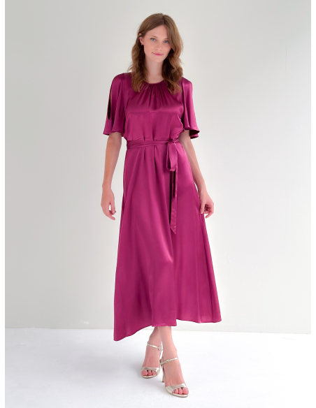 Abito svasato con manica cut out