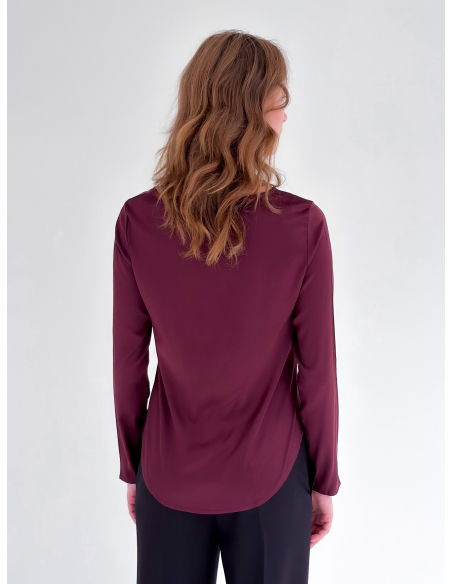Blusa in Viscosa Manica Lunga