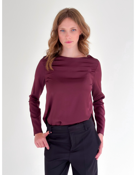 Blusa in Viscosa Manica Lunga