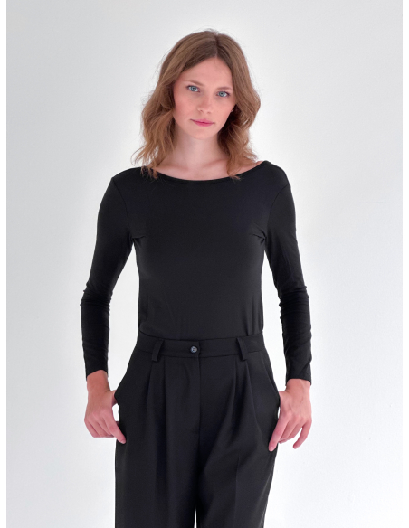 Jersey Top with Open Back