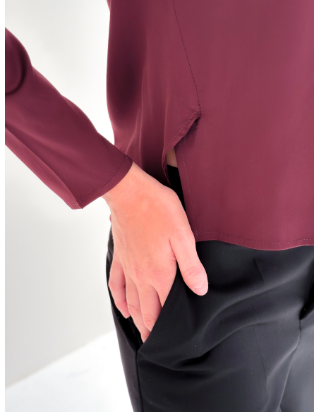 Blusa in Viscosa Manica Lunga