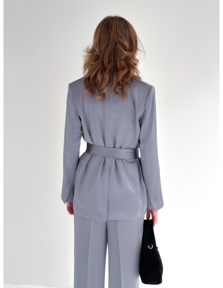 Blazer in raso con fusciacca