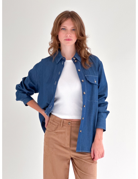 Denim Over Shirt