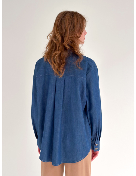 Over Shirt effetto denim