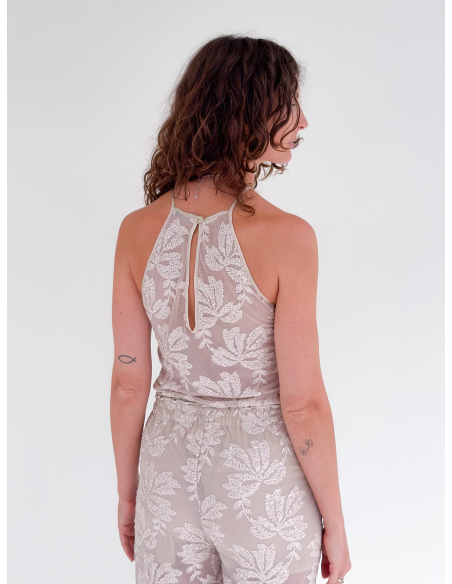 Top with sequin embroidery