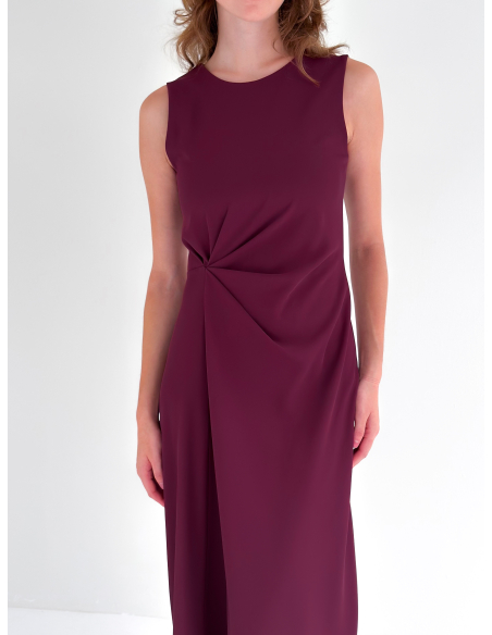 Midi Draped stretch Dress