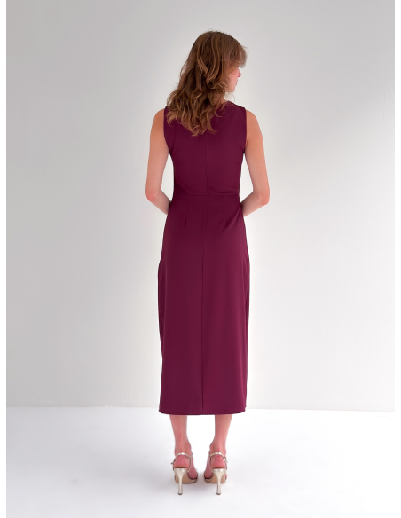 Midi Draped stretch Dress