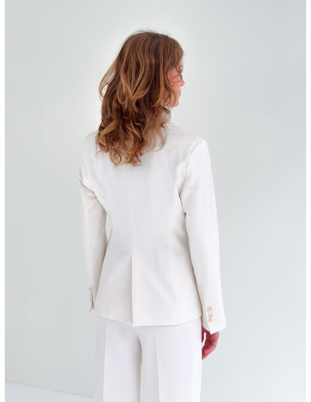 Viscose stretch jacket in punto Milano