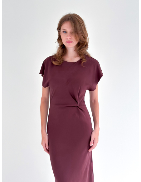 Eucalyptus and viscose Asymmetrical dress