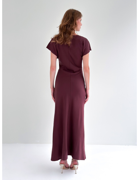 Eucalyptus and viscose Asymmetrical dress