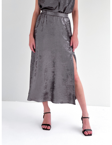 Laminated-effect Skirt