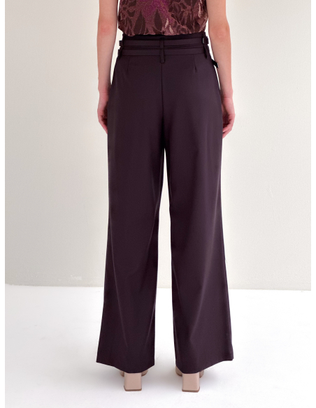 palazzo trousers with double buckels