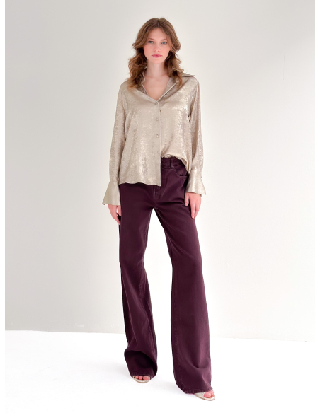 Camicia laminata platino