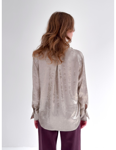 Camicia laminata platino