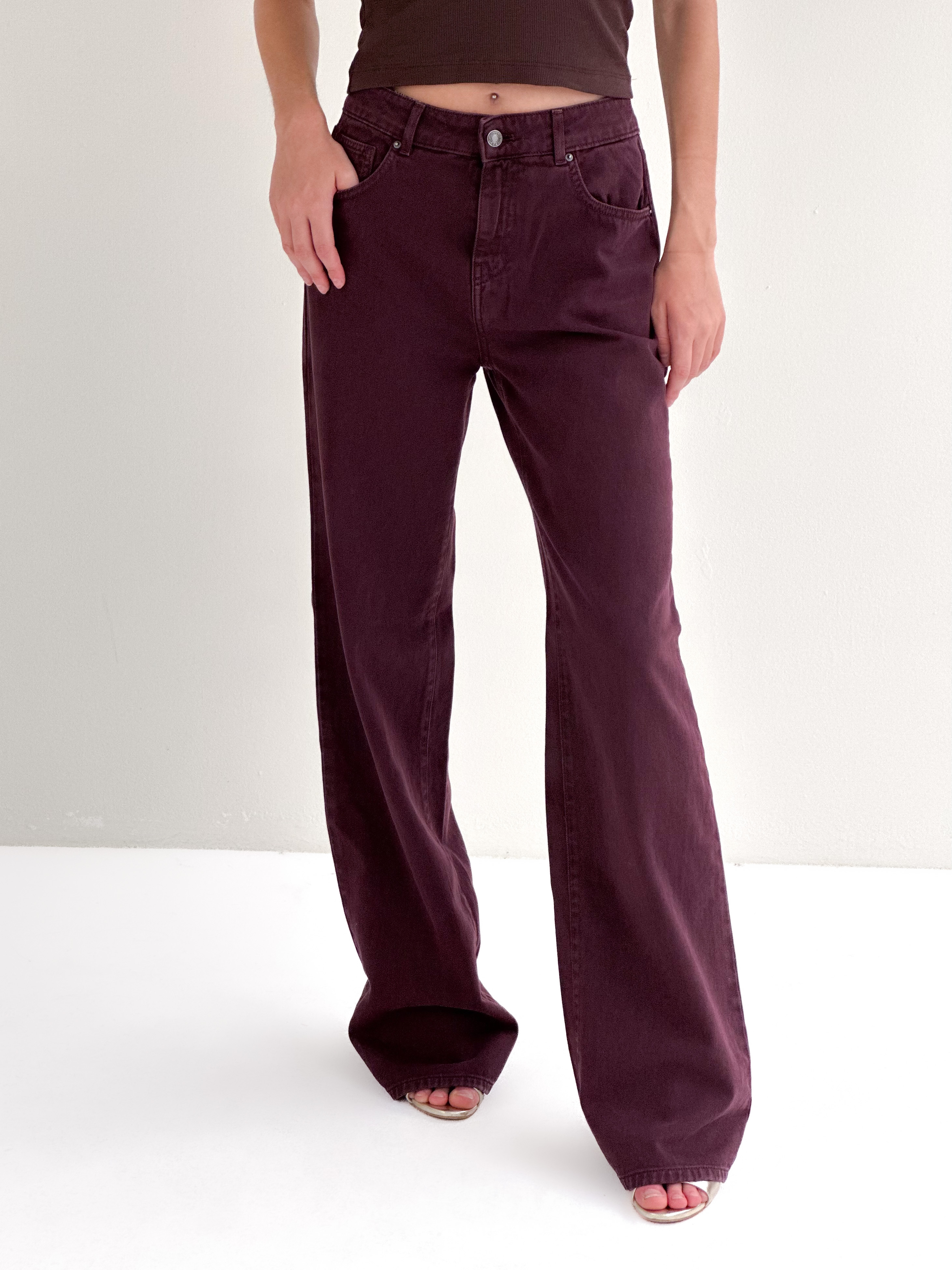 Pantalone palazzo in denim