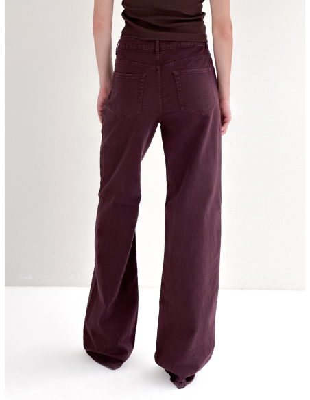 Long Denim palazzo trousers