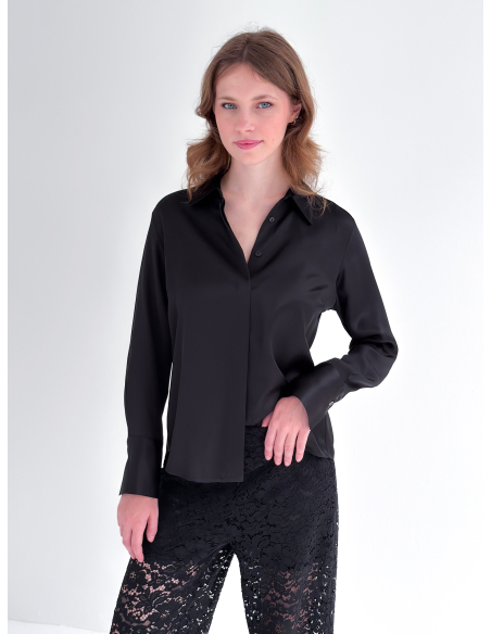 Camicia in Raso di Viscosa