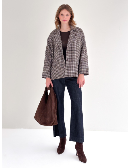 Pea Coat pied de poule