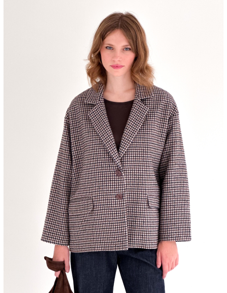 Pea Coat pied de poule