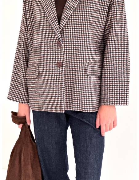 Pea Coat pied de poule