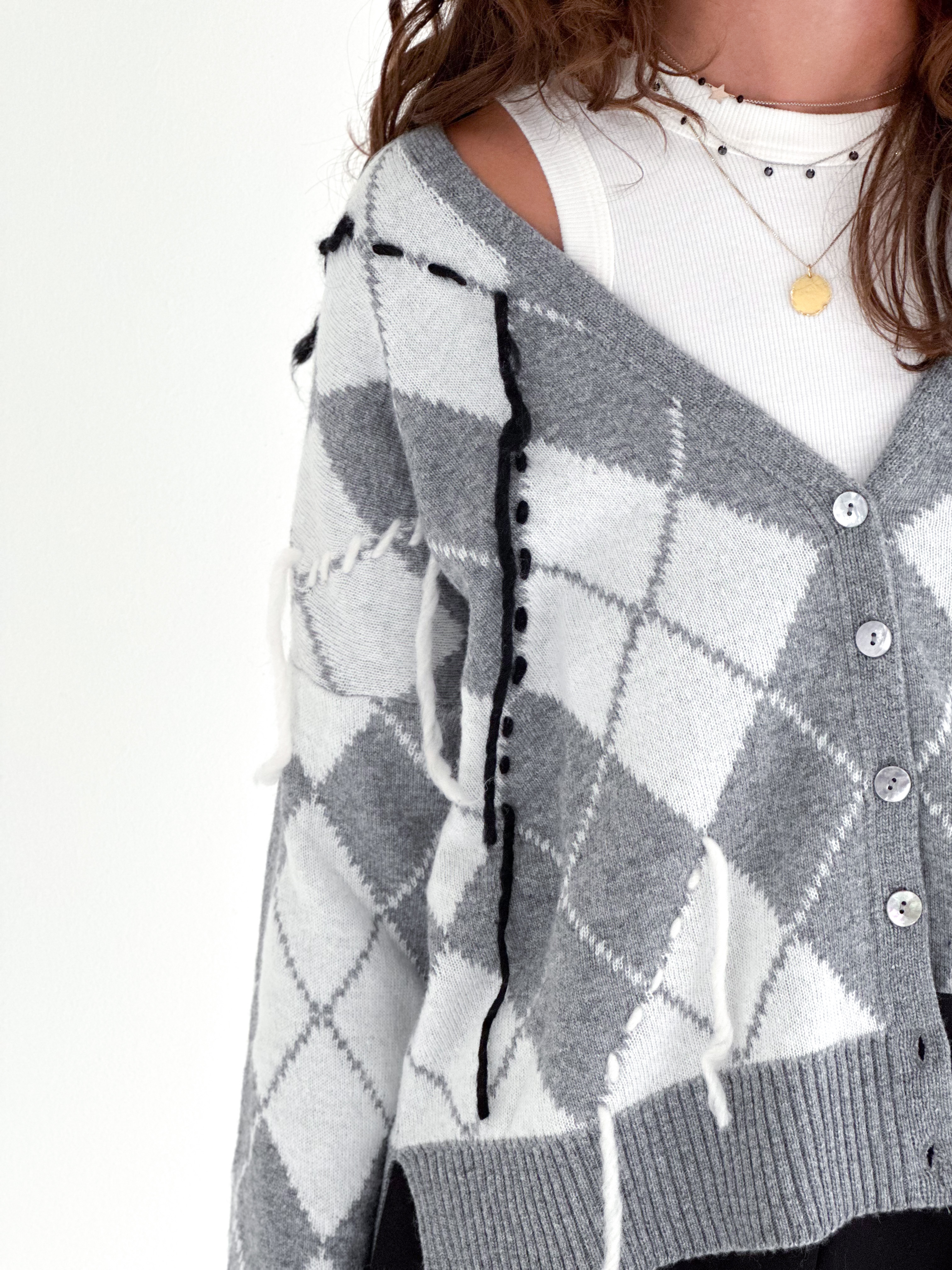 Cardigan a Rombi