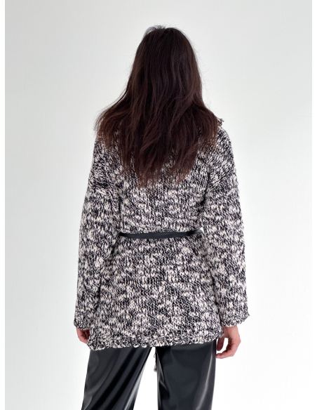 Cardigan con frange Sale e pepe