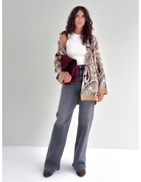 Cardigan Tribe con Frange