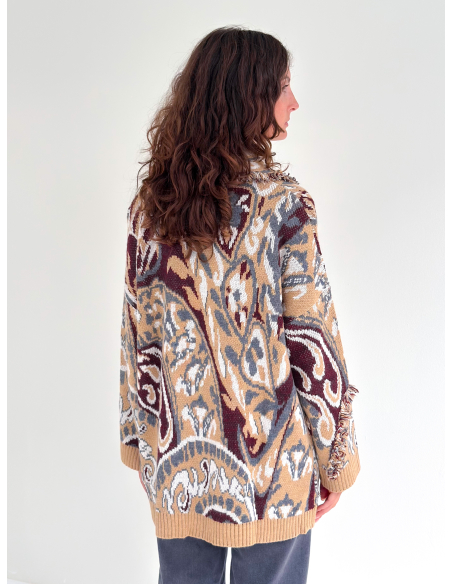 Cardigan Tribe con Frange