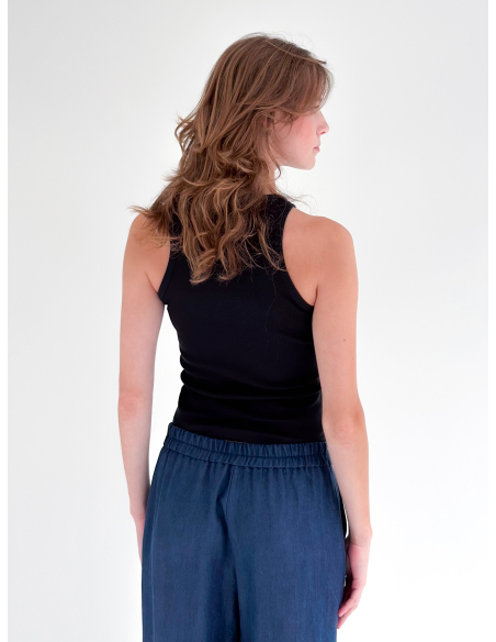copy of Stretch cottone Ribbed tank top