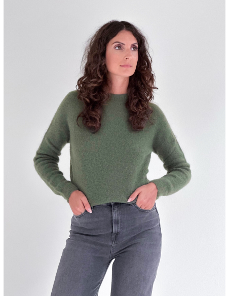 Alpaca Blend Crew Neck Sweater