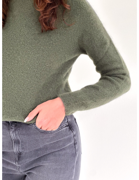 Alpaca Blend Crew Neck Sweater