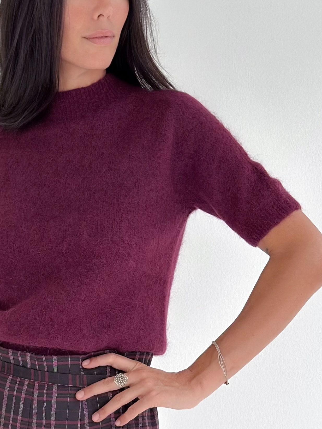 Maglione Mezza Manica Misto lana
