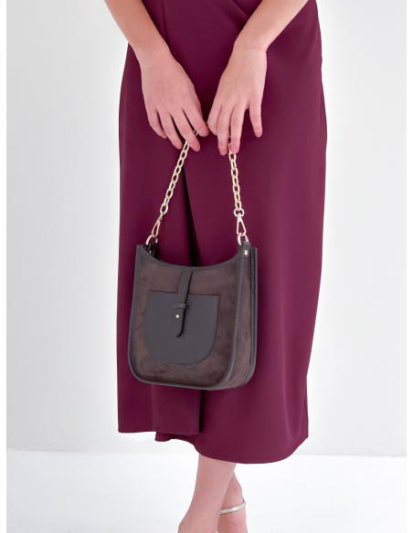 Janette Brown suede Bag