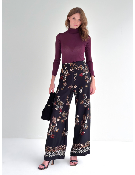 Rose Black suede bag