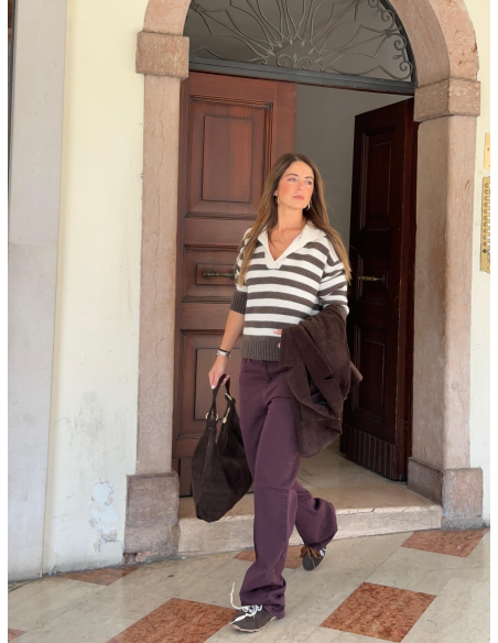 Bridget Brown Suede Bag