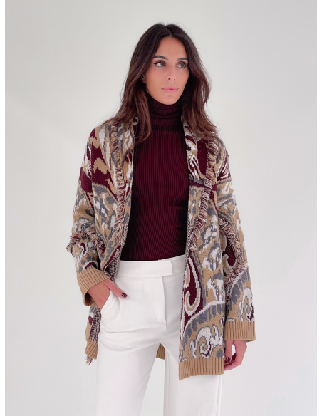 Tribe Cardigan with Fringes