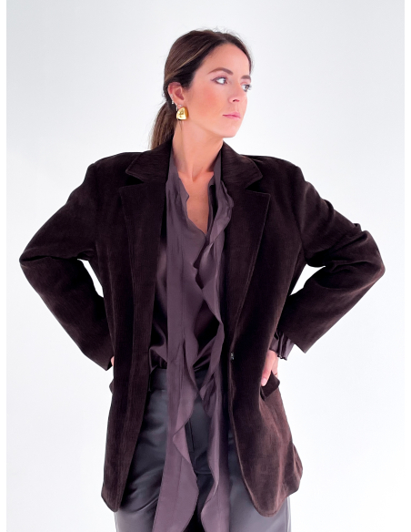 Giacca in velluto oversize