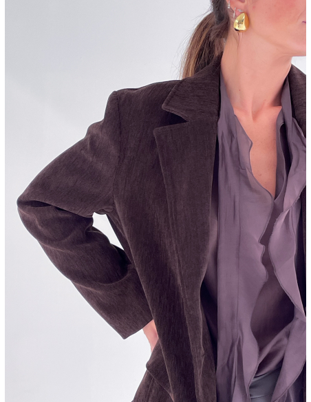 Giacca in velluto oversize