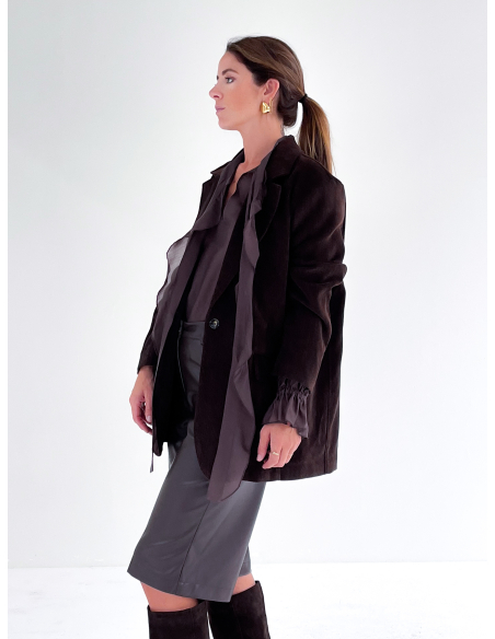 Bermuda in ecopelle elasticizzata