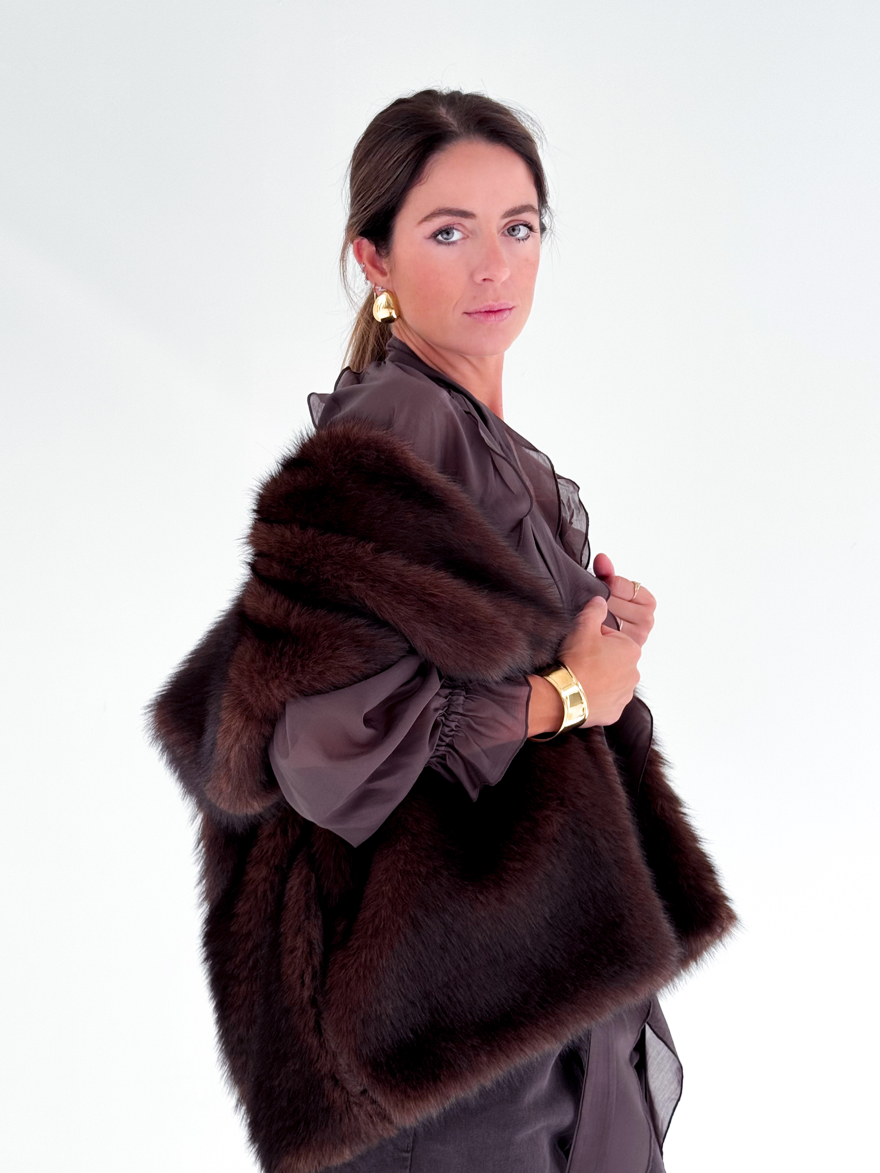Gilet in eco pelliccia