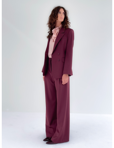 Pantalone a palazzo con pinces