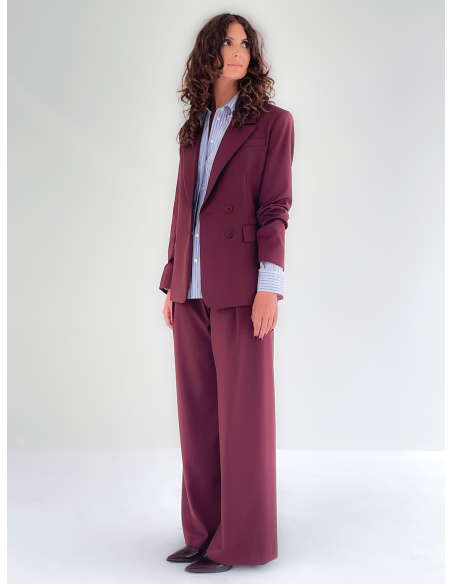 Pantalone a palazzo con pinces