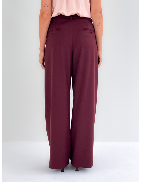 Pantalone a palazzo con pinces