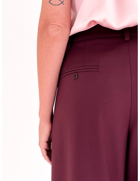 Pleated palazzo trousers