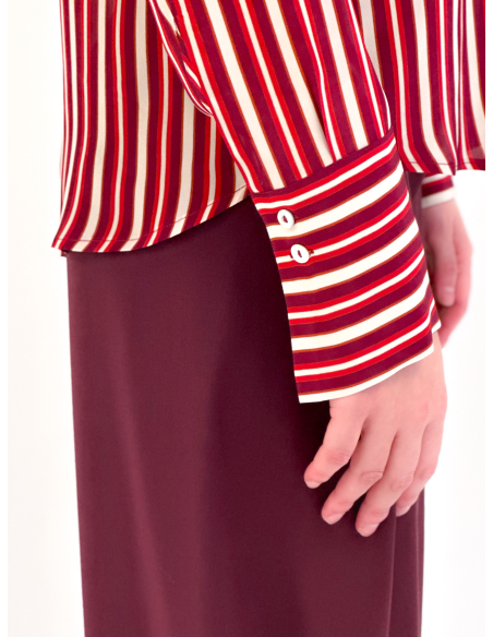 Camicia a Righe in Viscosa