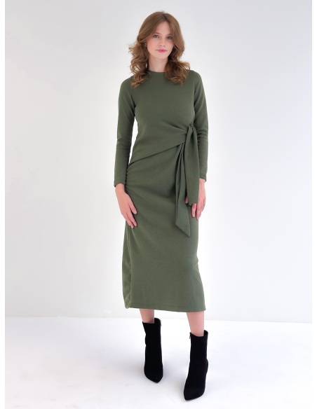 Knot wool dress