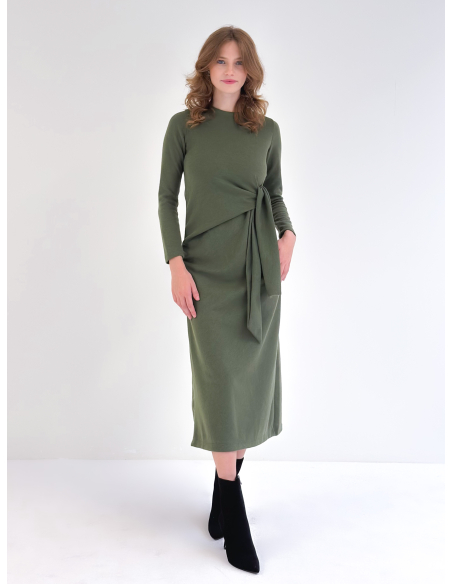Knot wool dress