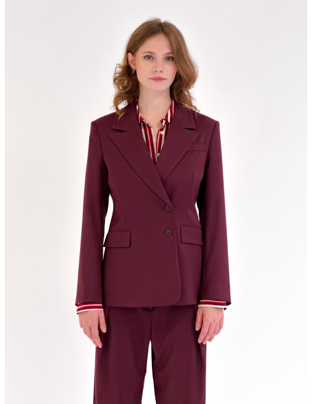 Asymmetric closure blazer