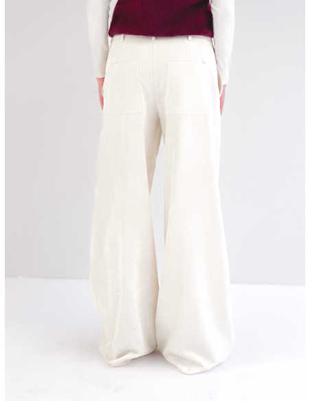 Velvet palazzo trousers